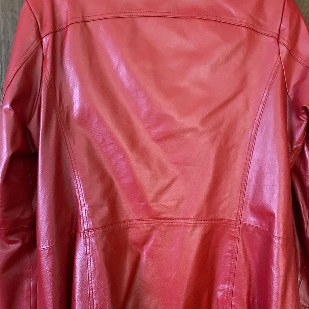 Hal Rubenstein Red Leather Jacket - image 4